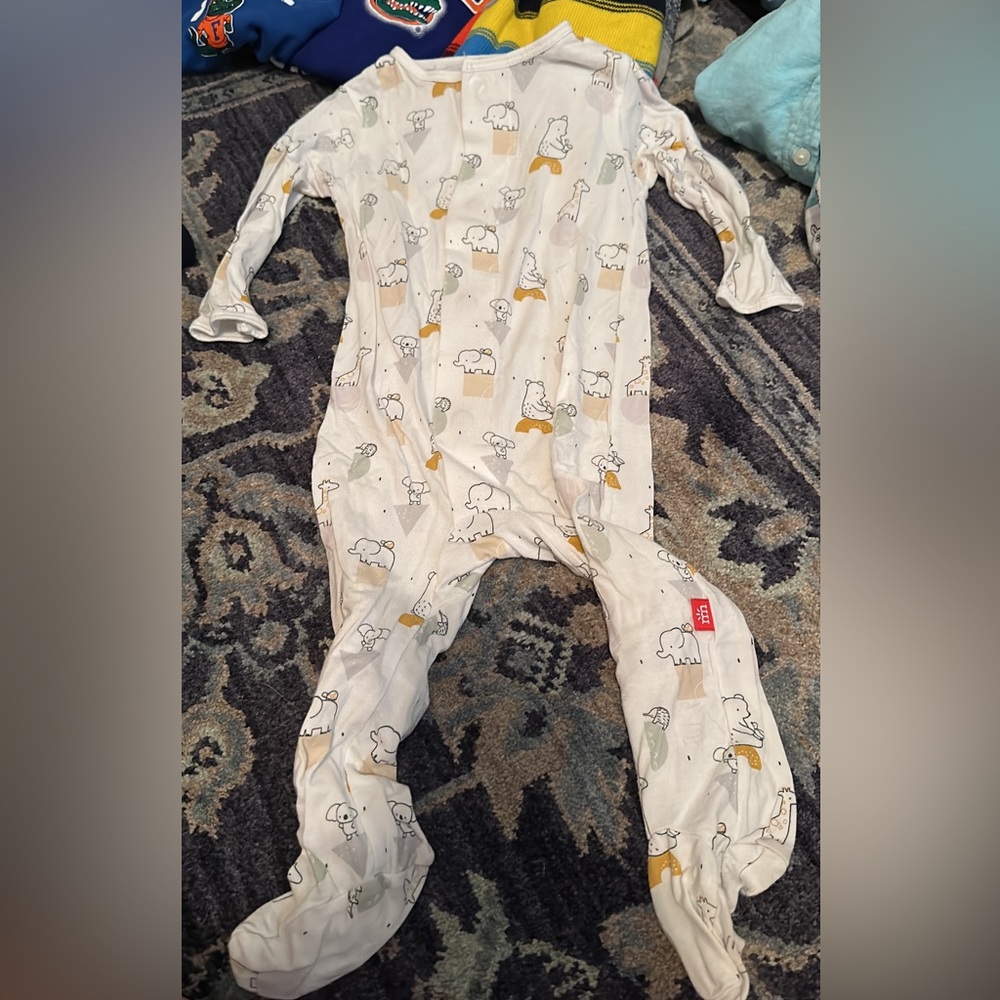 Magnetic Me Modal footie pajamas, 3-6 months